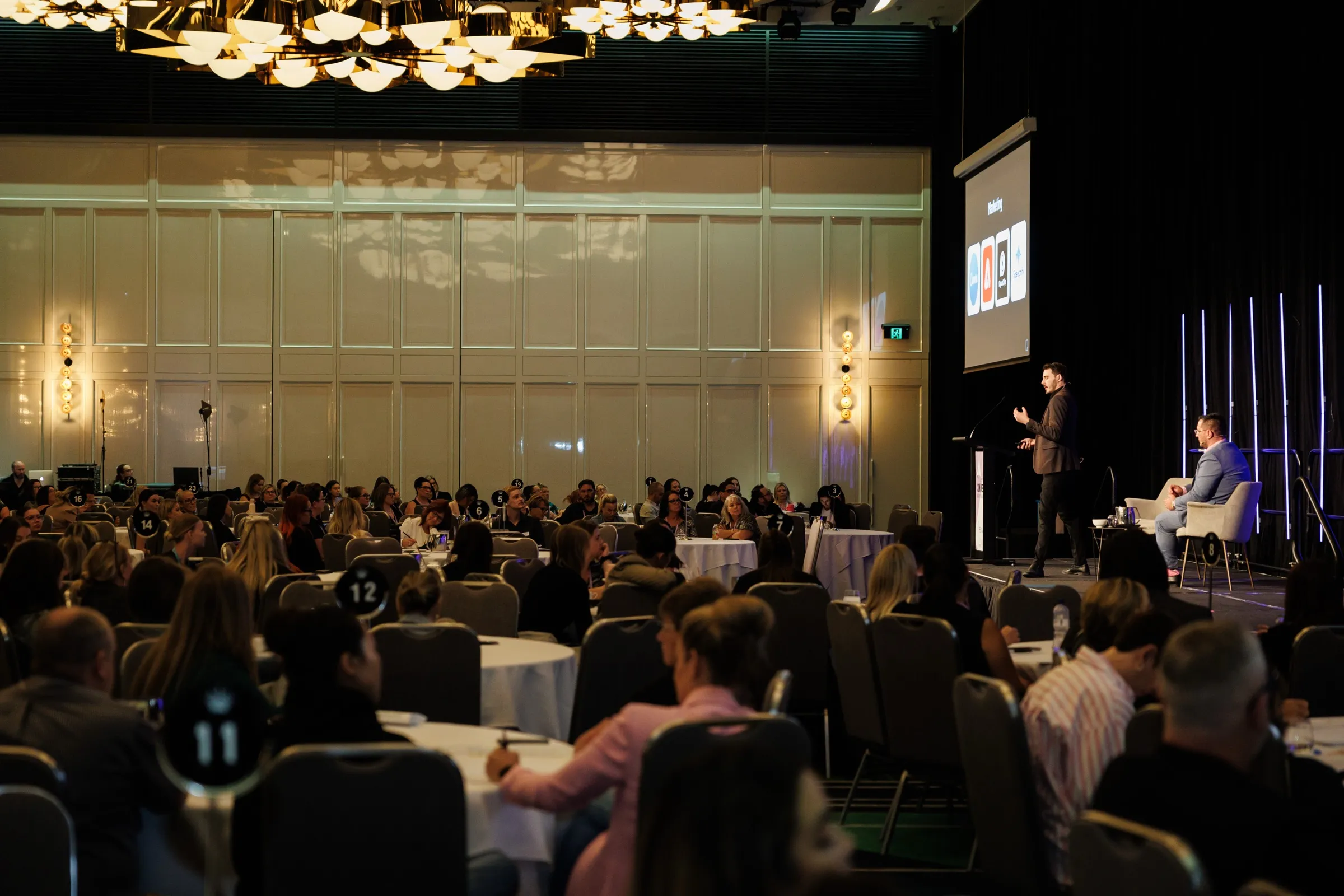 Joe Shannon presenting a keynote at the REIWA Connect conference